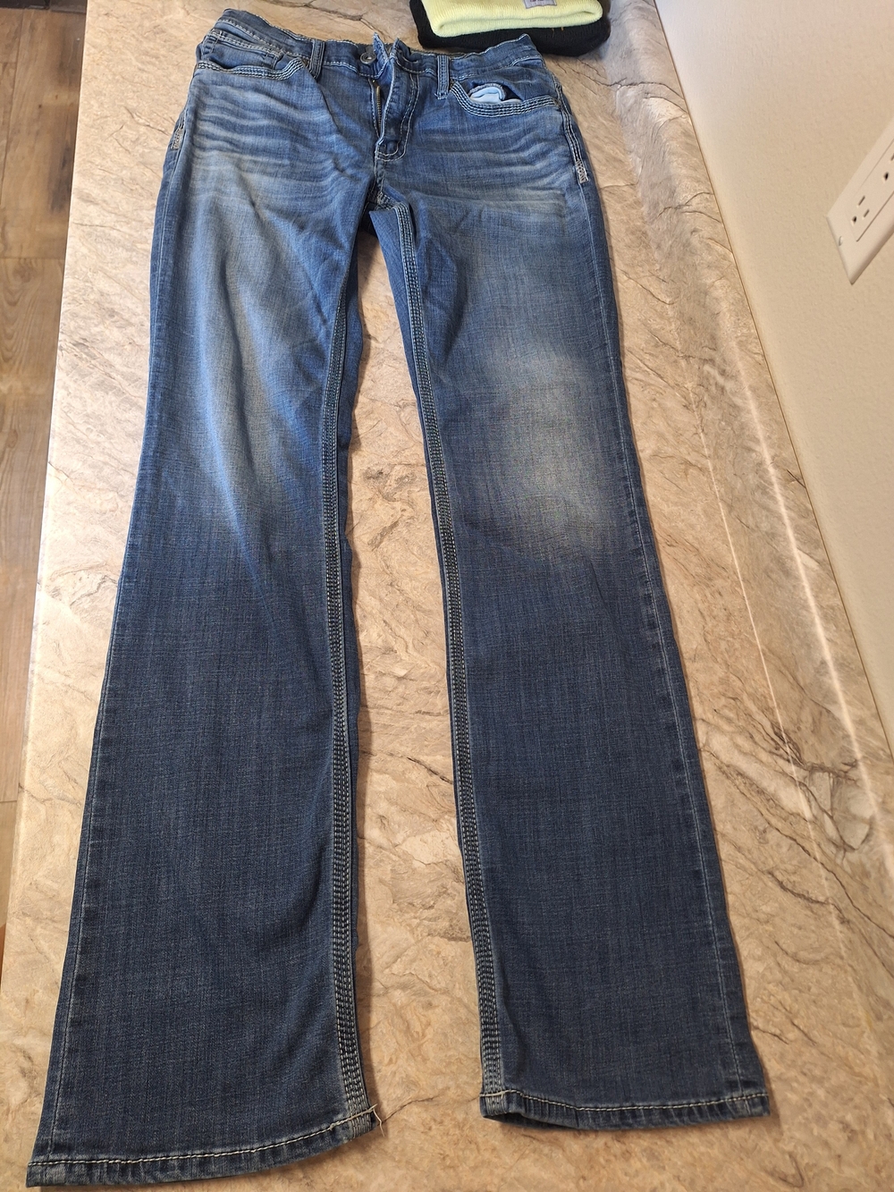 Men’s Blue Washed BKE BOOTLEG Jeans, SIZE 30XL
